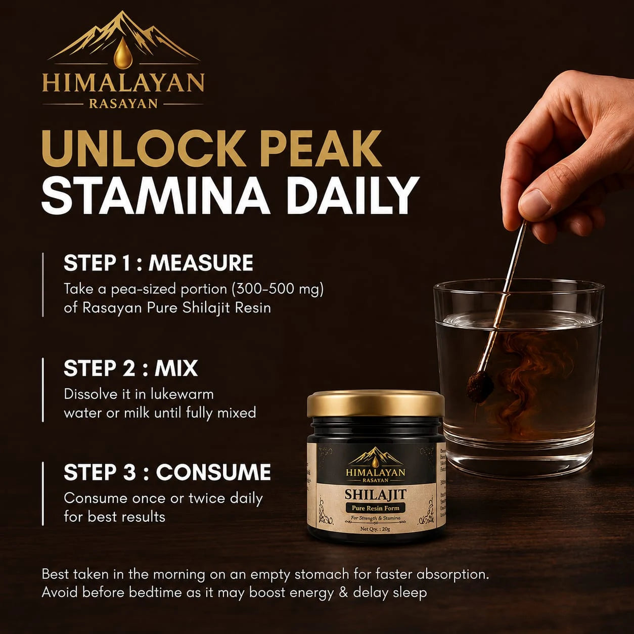 How to use Himalayan Rasayan Shilajit