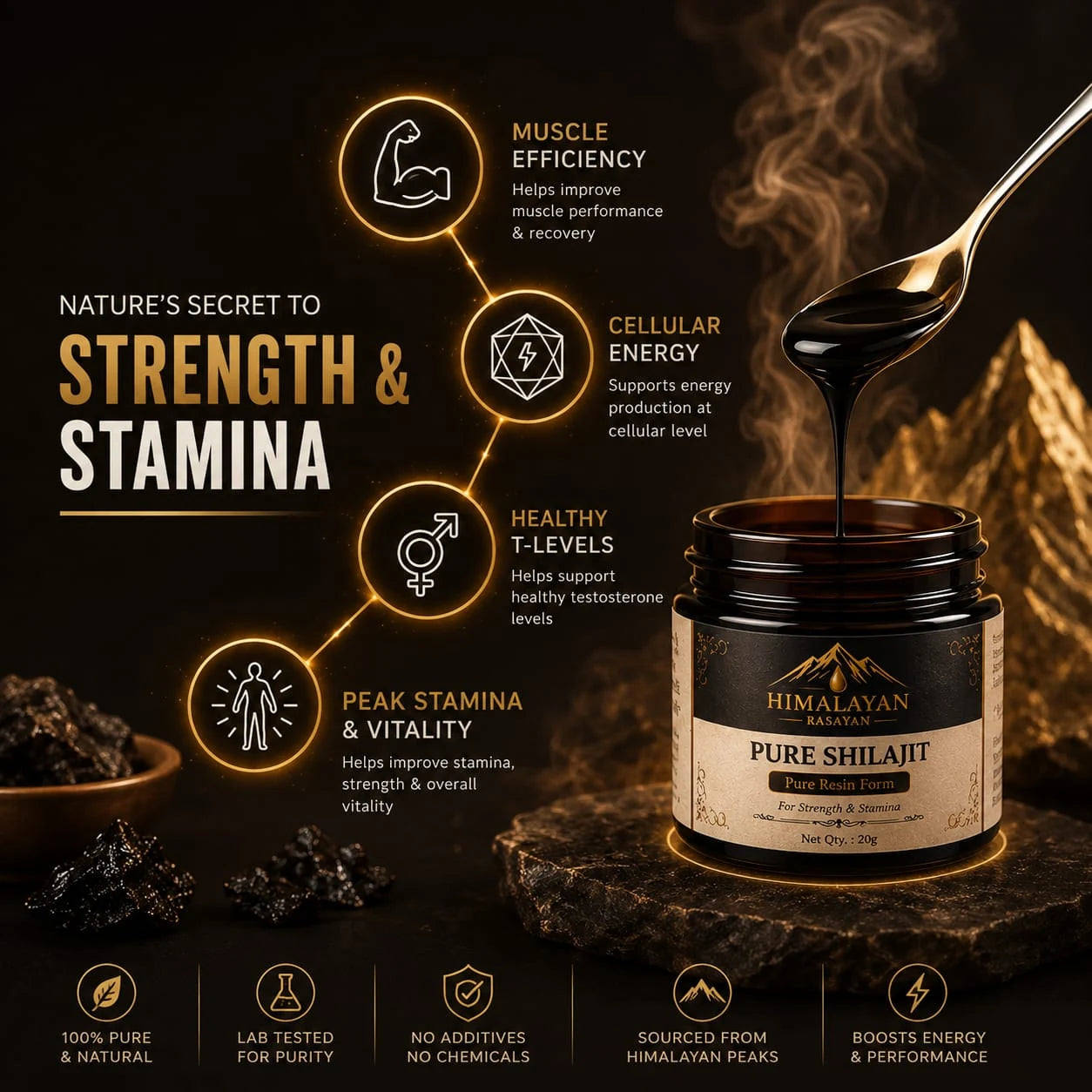 Himalayan Rasayan Shilajit Monthly Combo